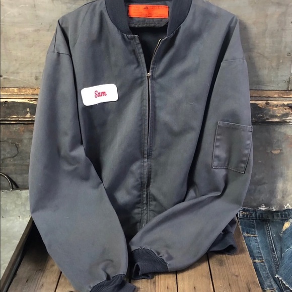 Vinatge Upcycled Graphic Bomber Jacket - Picture 2 of 2